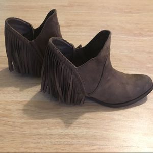 Fringe Ankle Boots